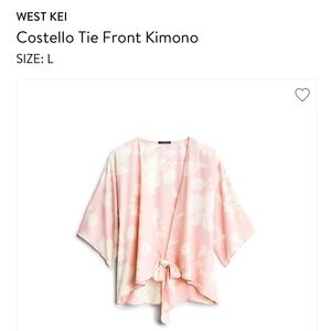 Stitch Fix West Kei Costello Tie Front Kimono